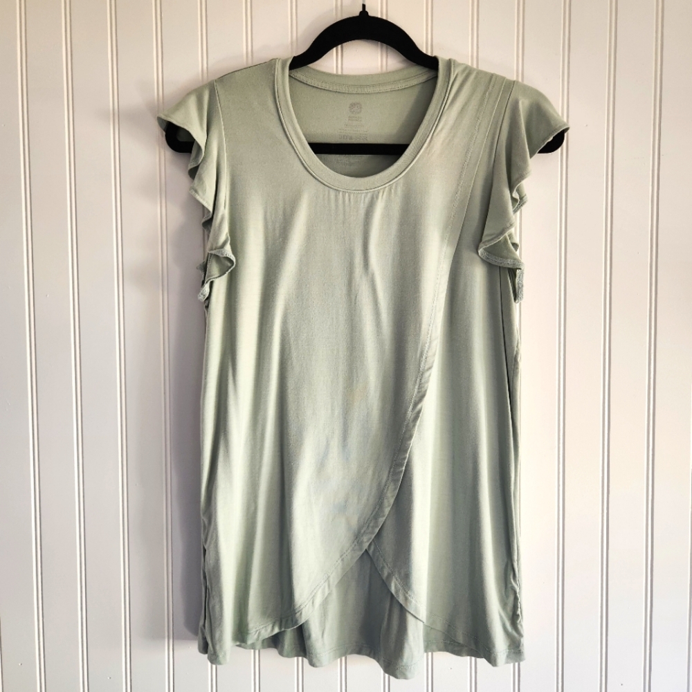 Kindred Bravely Light Green Short Sleeve Top
